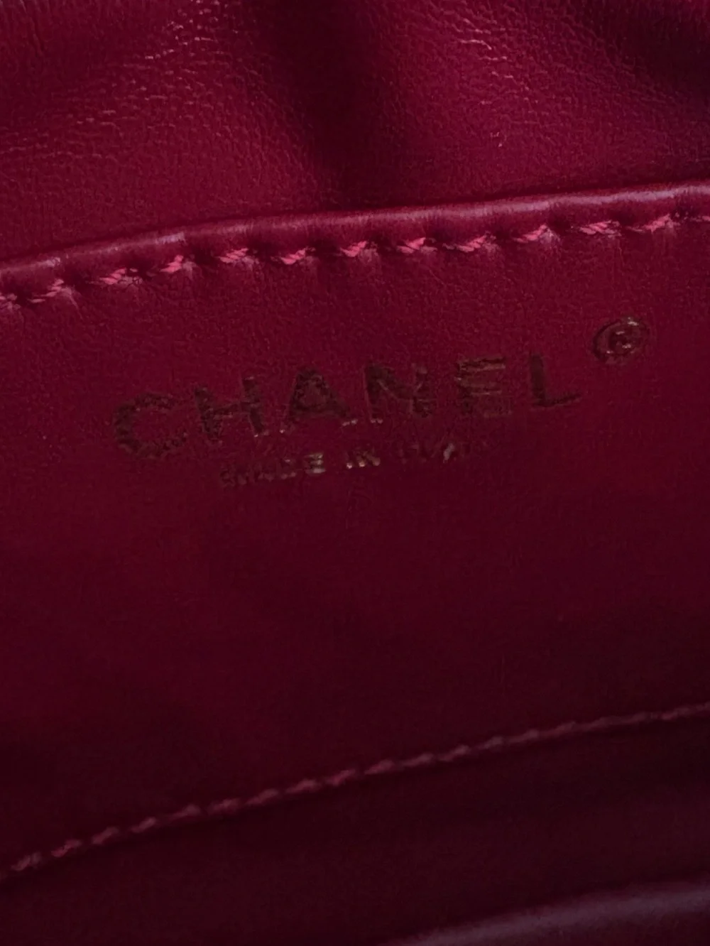 Chanel Red Leather Crossbody Bag - St. Rue Cambon Paris Embossed VIP gift